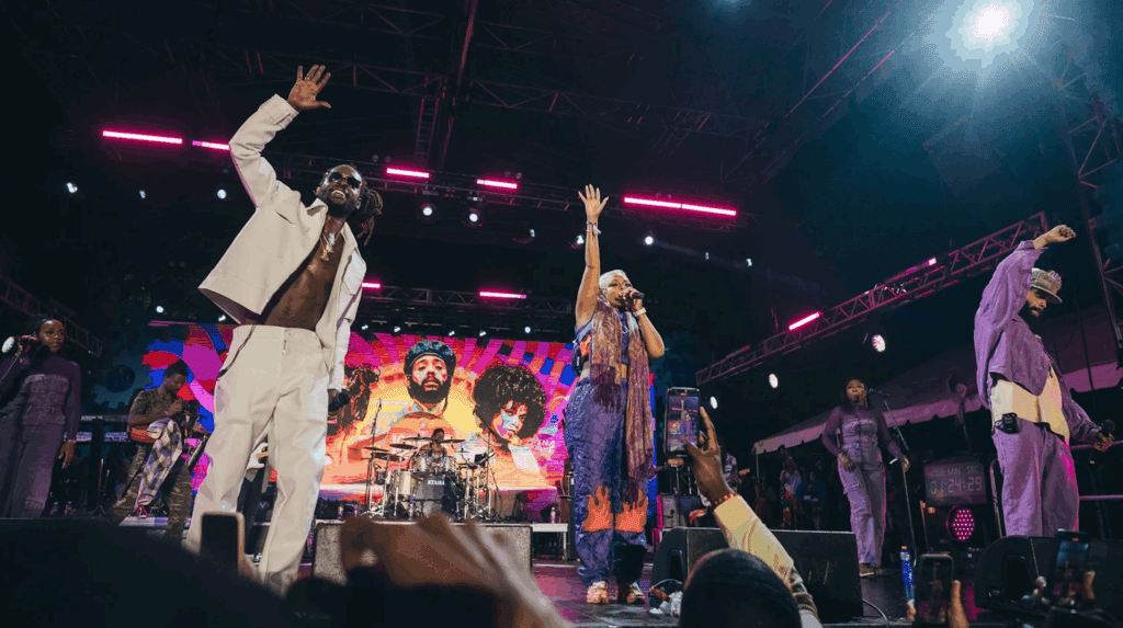 Lost in Time Festival, people performing on stage. credit: @jikreuben