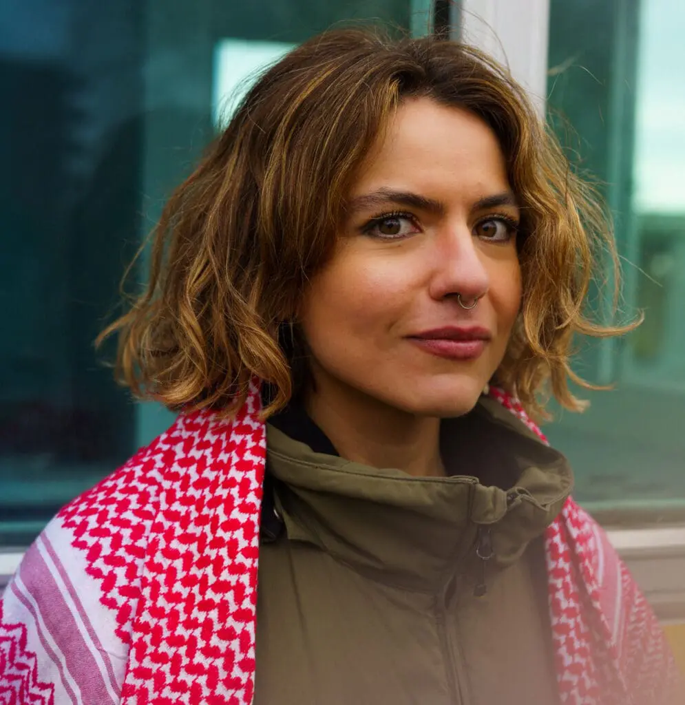 Taghrid headshot looking at camera