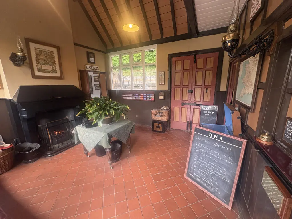 Restored GWR Waiting Room inside the station in June 2026 (Peter Dickinson)